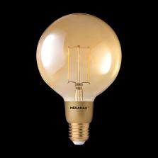 LED FILAMENT DIMMERABLE GLOBE CLEAR GOLD E27 3W G125 2200K (MM146314)